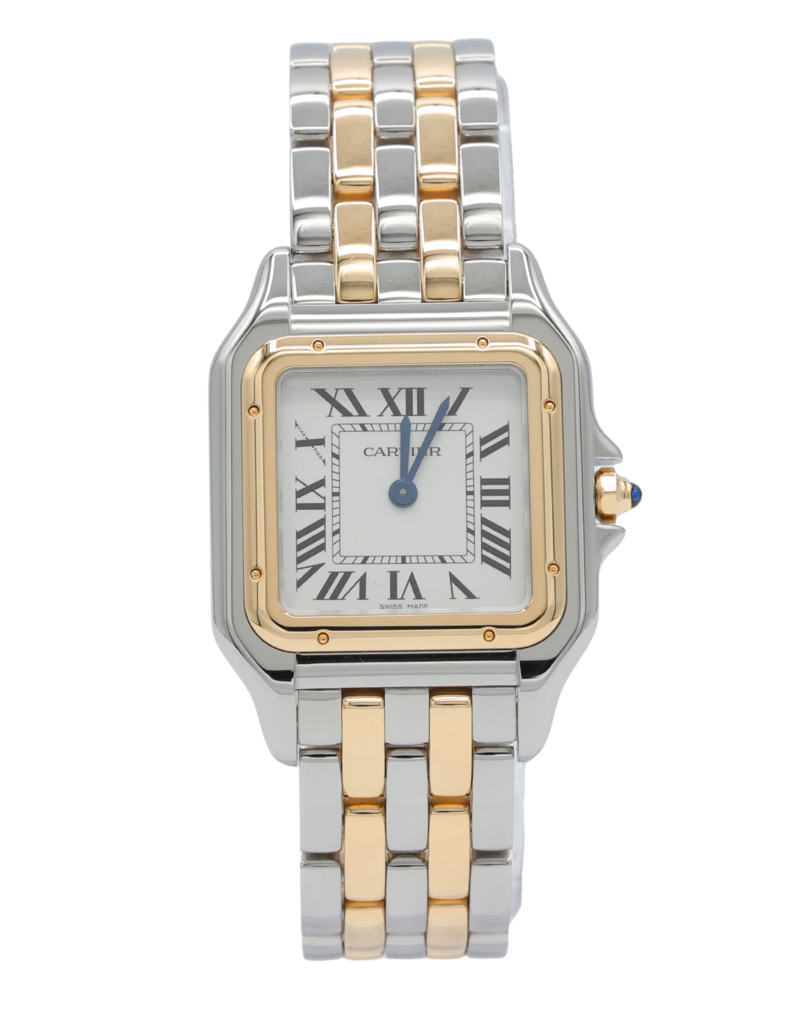 Cartier Panthere Med Silver Dial on Bracelet W2PN0019 Complete Open Date