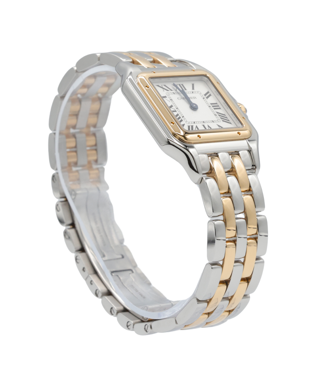 Cartier Panthere Med Silver Dial on Bracelet W2PN0019 Complete Open Date