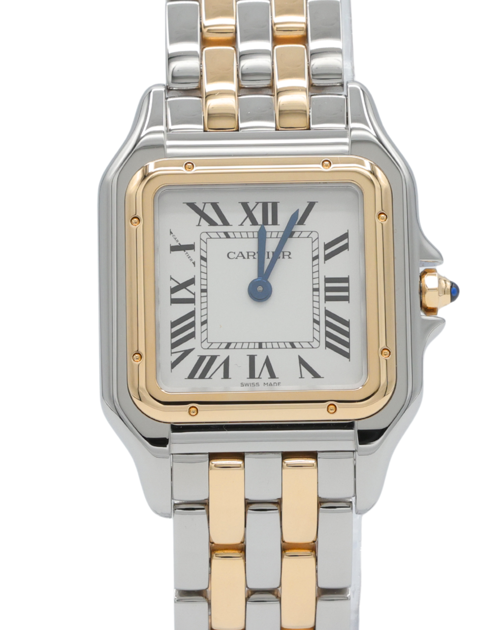 Cartier Panthere Med Silver Dial on Bracelet W2PN0019 Complete Open Date