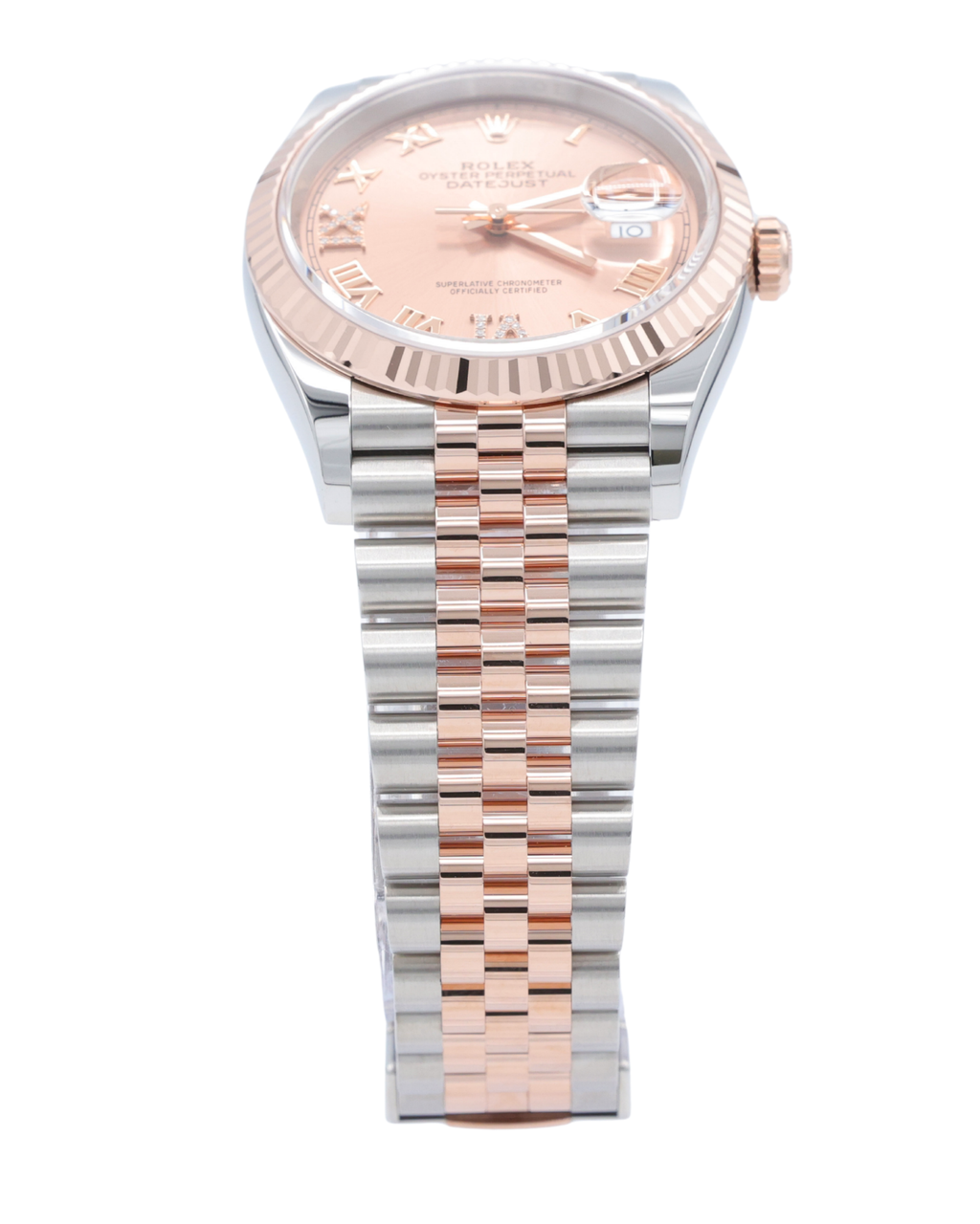Rolex Datejust 36 Rose Roman Dial on Jubilee 126231 Complete 2025