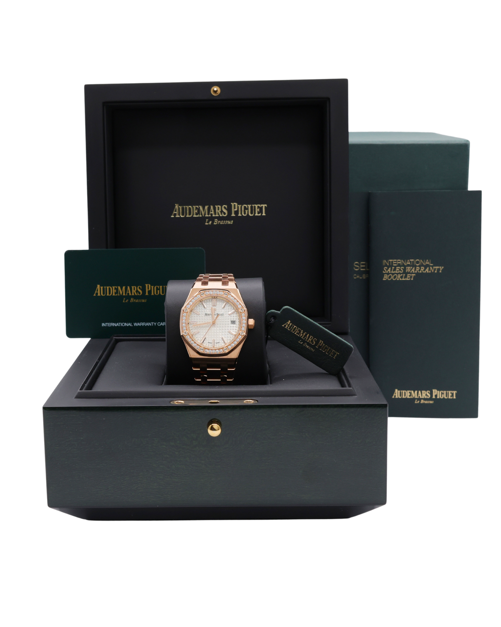 Audemars Piguet Royal Oak Selfwinding Silver Dial on Bracelet 77351OR.ZZ.1261OR.01 Complete Open Date