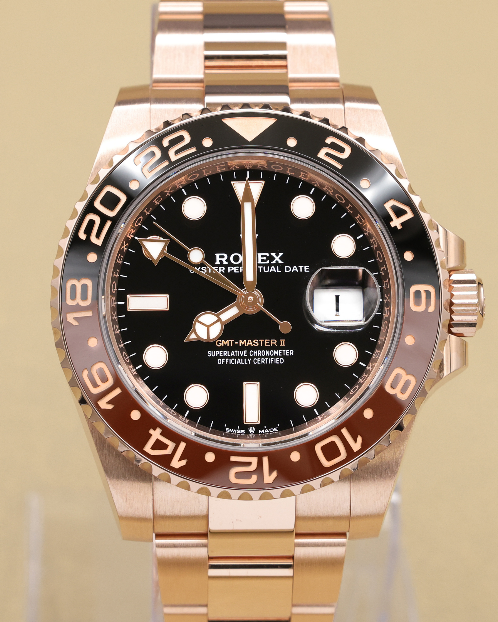 Rolex GMT-Master II "Root Beer" Black Dial on Oyster 126715CHNR Complete 2022