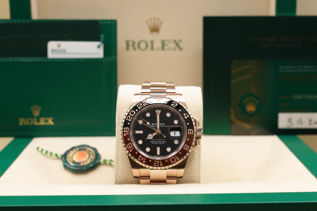 Rolex GMT-Master II "Root Beer" Black Dial on Oyster 126715CHNR Complete 2022