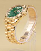 Rolex Day-Date 40 Green Roman Dial on President 228238 Complete 2024