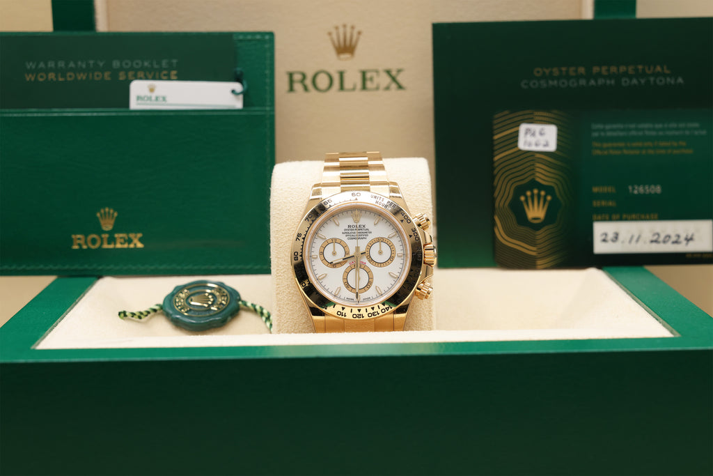 Rolex Daytona White Index Dial on Oyster 126508 Complete 2024