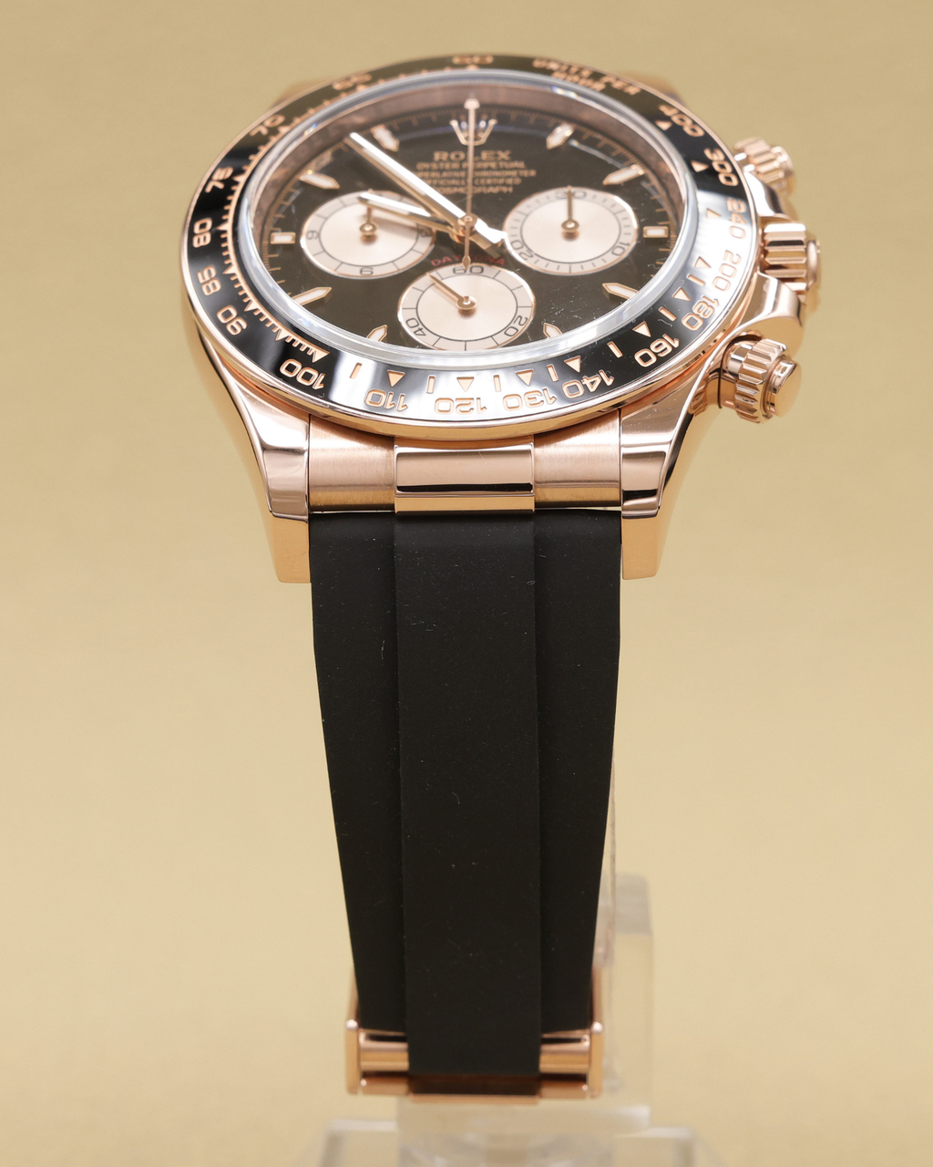 Rolex Daytona Black And Sundust Index Dial on Oysterflex 126515LN Complete 2024