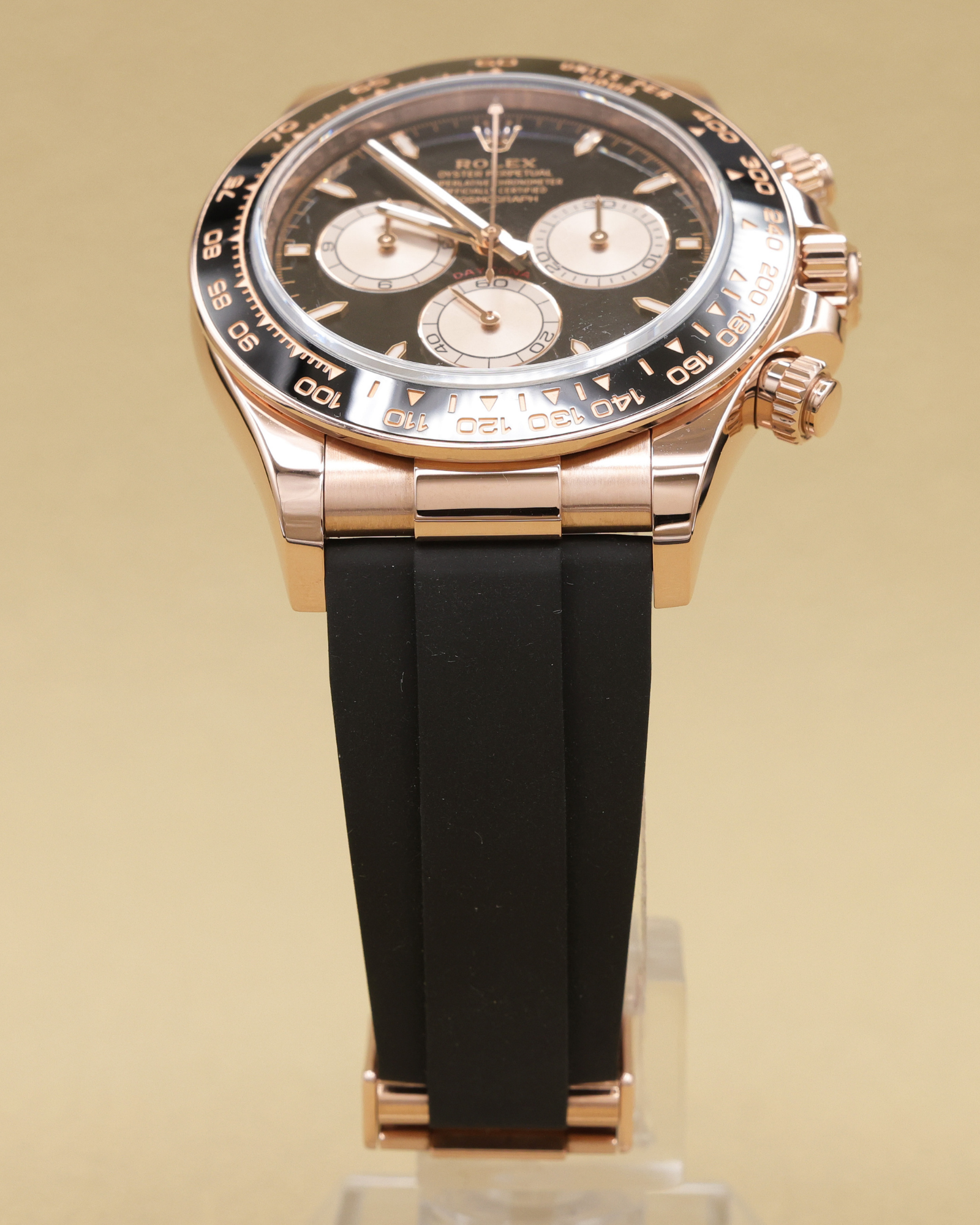 Rolex Daytona Black And Sundust Index Dial on Oysterflex 126515LN Complete 2024