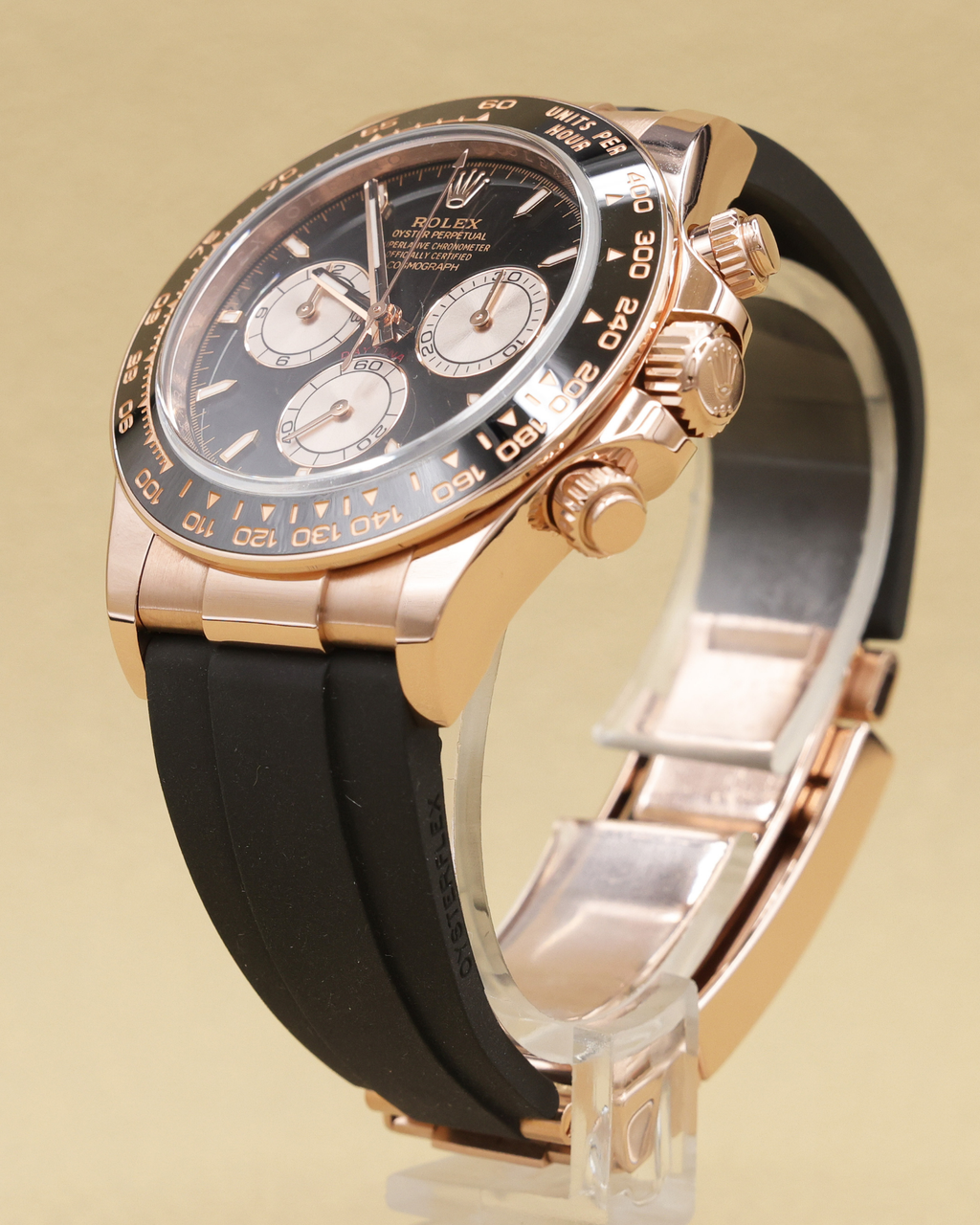 Rolex Daytona Black And Sundust Index Dial on Oysterflex 126515LN Complete 2024