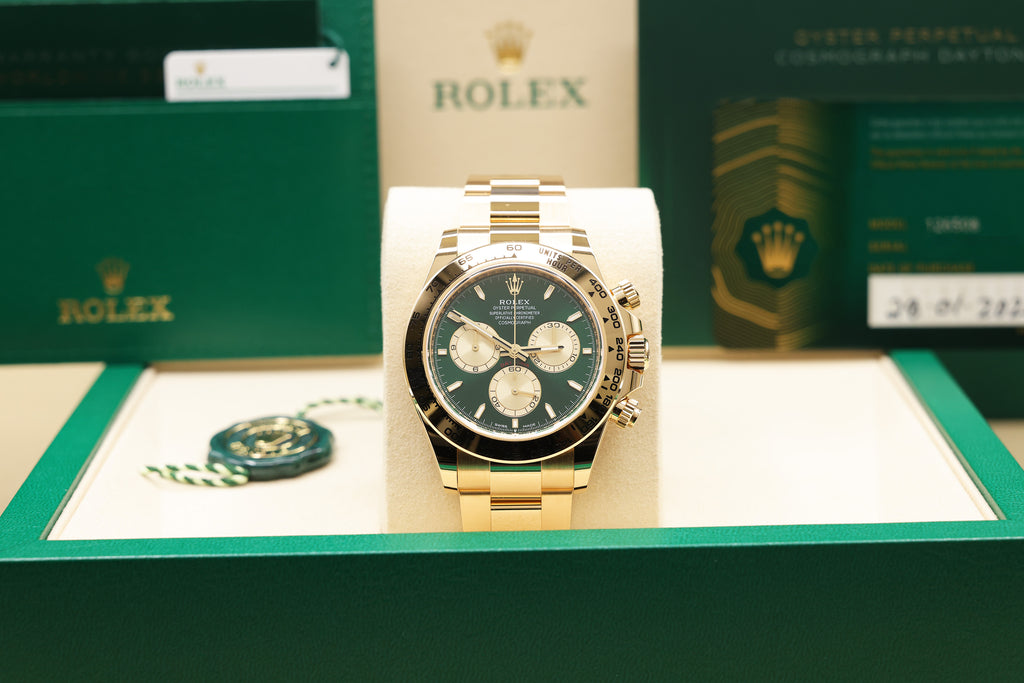 Rolex Daytona Bright Green and Golden Dial on Oyster 126508 Complete 2026