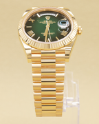 Rolex Day-Date 40 Green Ombre Roman Dial on Presidential 228238 Complete 2026