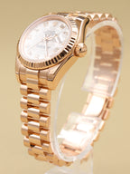 Rolex Datejust Lady President Metorite Diamond Dial Dial on President 179175 Complete Open Date