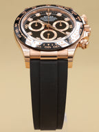 Rolex Daytona Black Diamond Dial on Oysterflex 116515LN Complete 2023