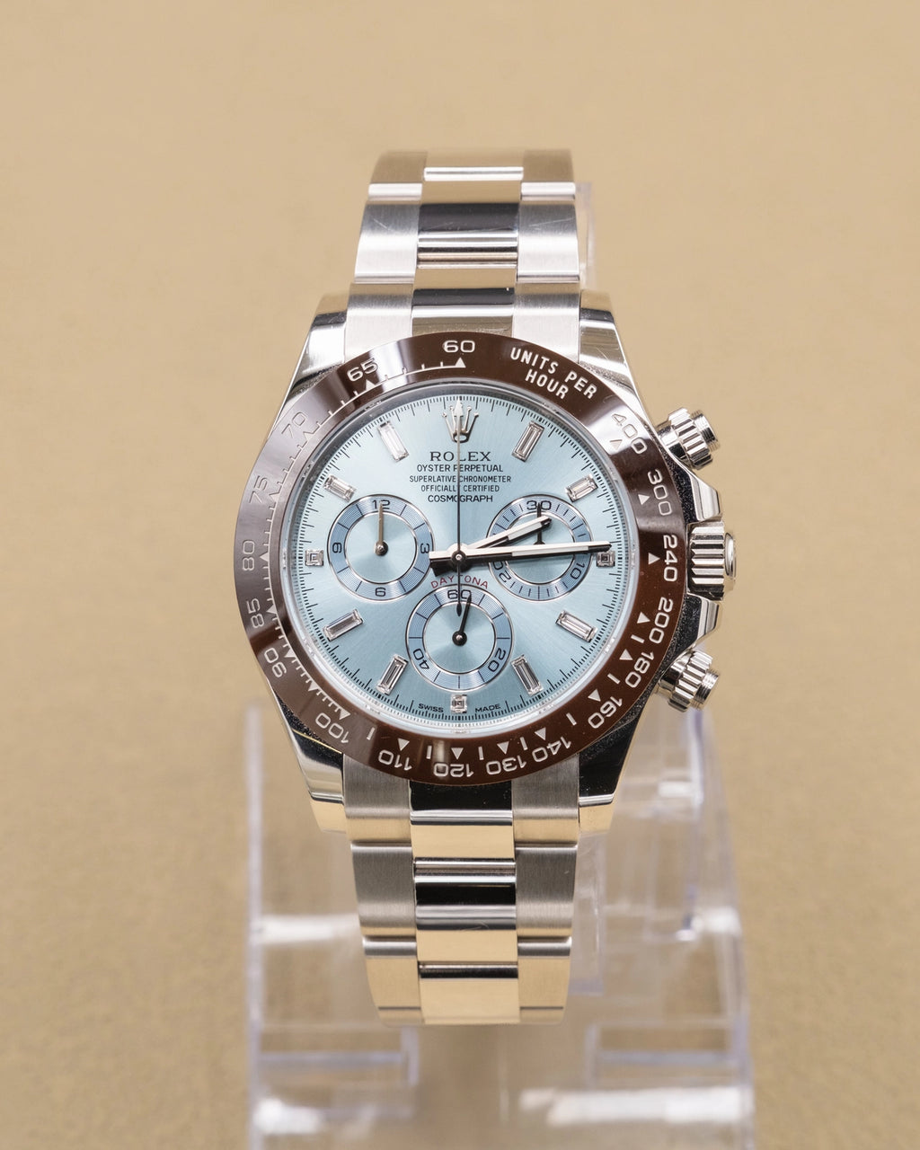 Rolex Daytona Ice Blue Diamond Dial on Oyster 116506 Complete 2023