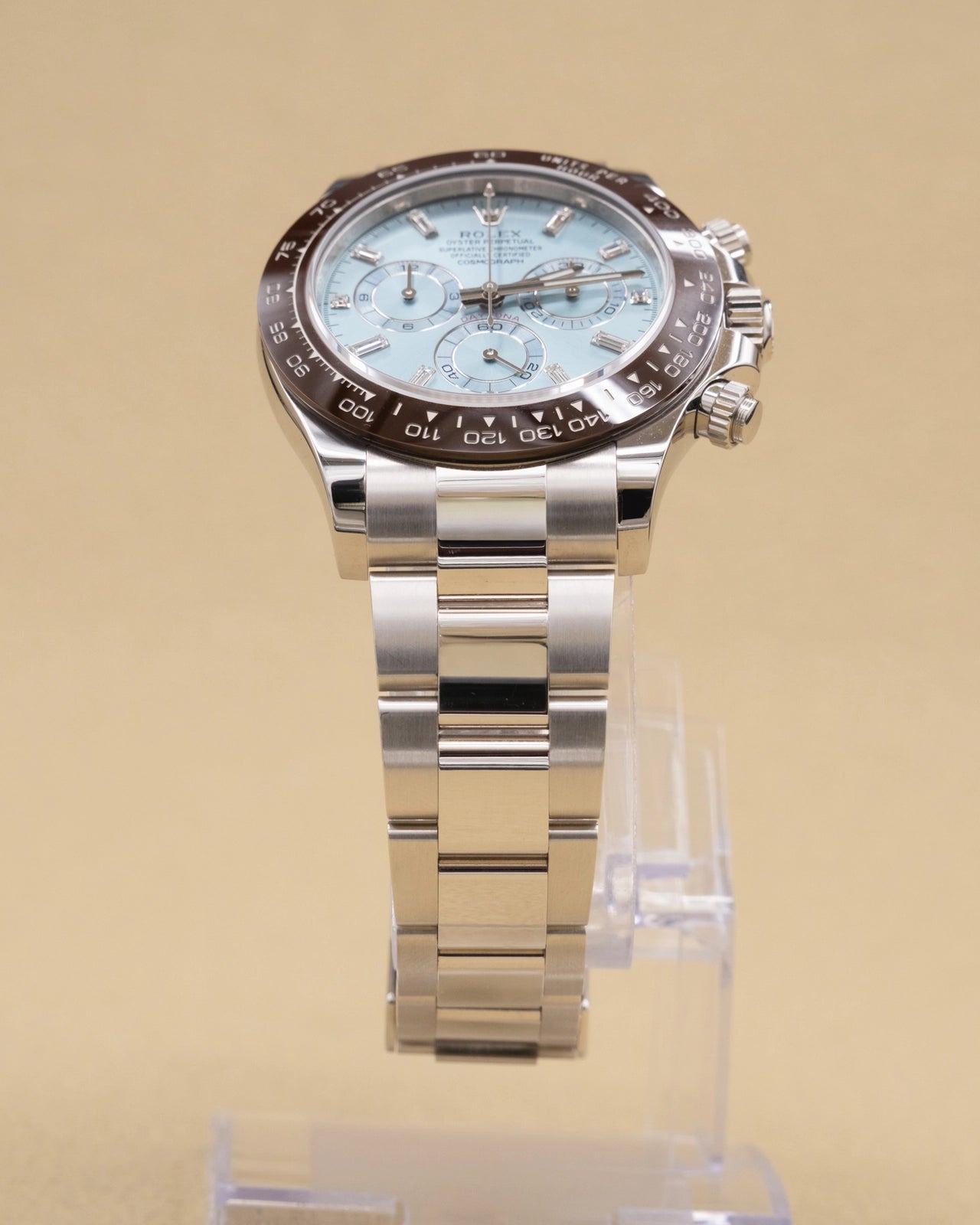 Rolex Daytona Ice Blue Diamond Dial on Oyster 116506 Complete 2023