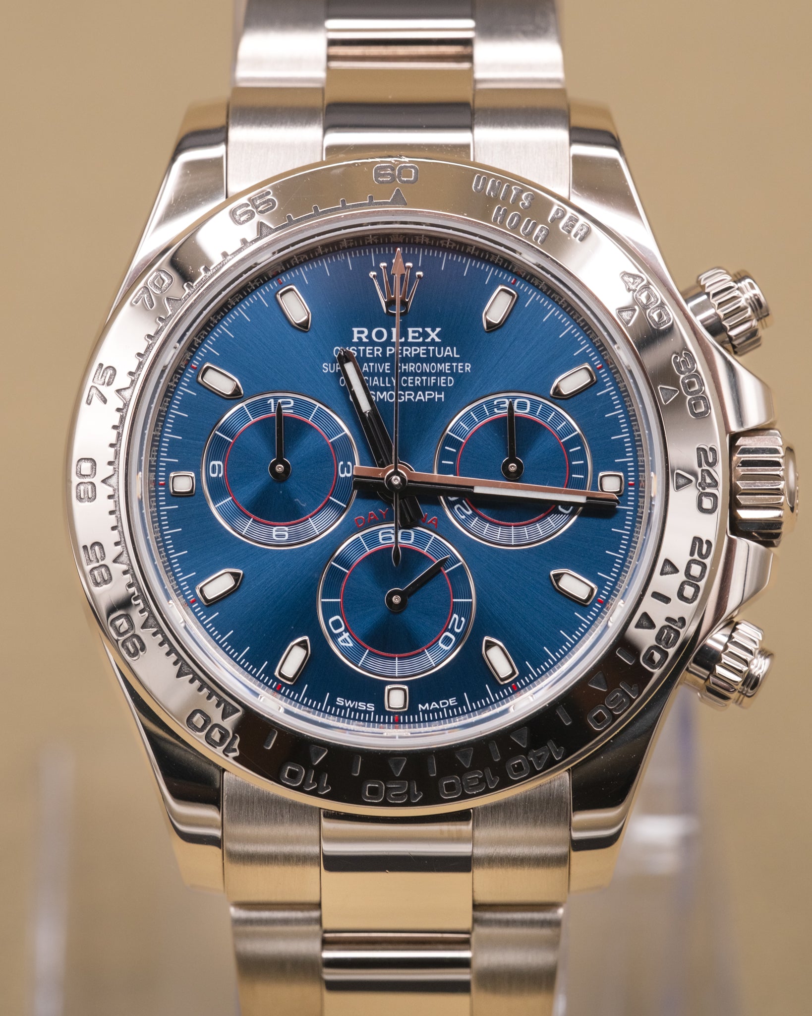 Rolex Daytona Blue Index Dial on Oyster 116509 Complete 2023