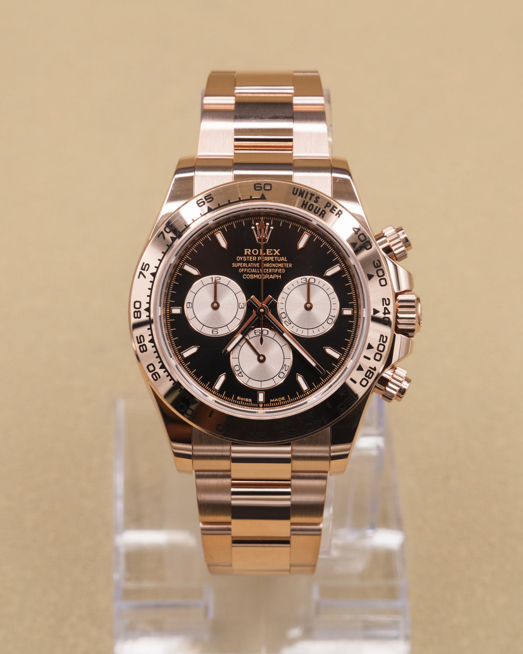 Rolex Daytona Black And Sundust Index Dial on Oyster 126505 Complete 2026