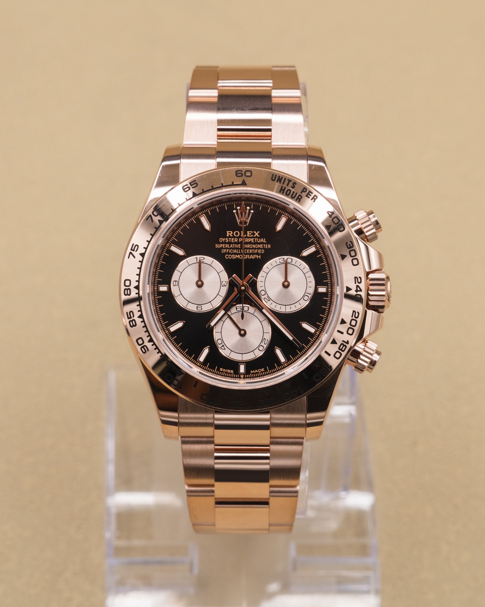 Rolex Daytona Black And Sundust Index Dial on Oyster 126505 Complete 2026