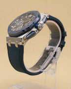 Audemars Piguet Royal Oak Offshore Bleu Nuit, Nuage 50 Dial on Blue Leather Strap 26420SO.OO.A029VE.01 Complete