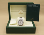 Rolex Airking Silver Stick Dial on Oyster 114200