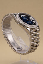 Rolex Day-Date 40 Blue Ombre Roman Dial on President 228349RBR Complete 2025