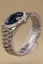 Rolex Day-Date 40 Blue Ombre Roman Dial on President 228349RBR Complete 2025