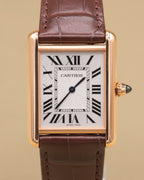 Cartier Tank Louis Cartier Large Silver Dial on Leather Strap WGTA0011 Complete 2025