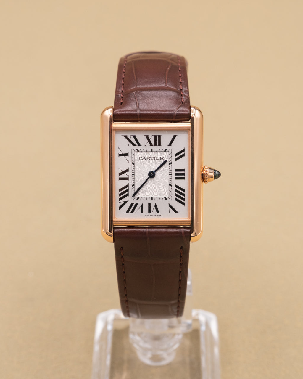 Cartier Tank Louis Cartier Large Silver Dial on Leather Strap WGTA0011 Complete 2025