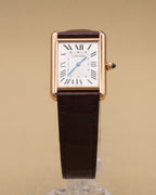 Cartier Tank Louis Cartier Large Silver Dial on Leather Strap WGTA0011 Complete 2025