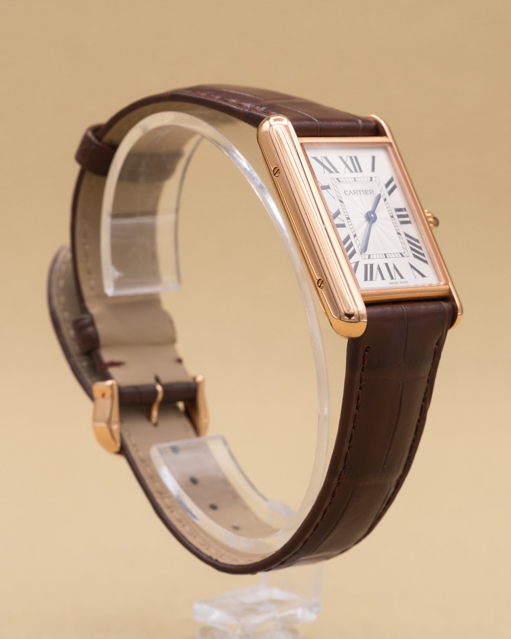 Cartier Tank Louis Cartier Large Silver Dial on Leather Strap WGTA0011 Complete 2025