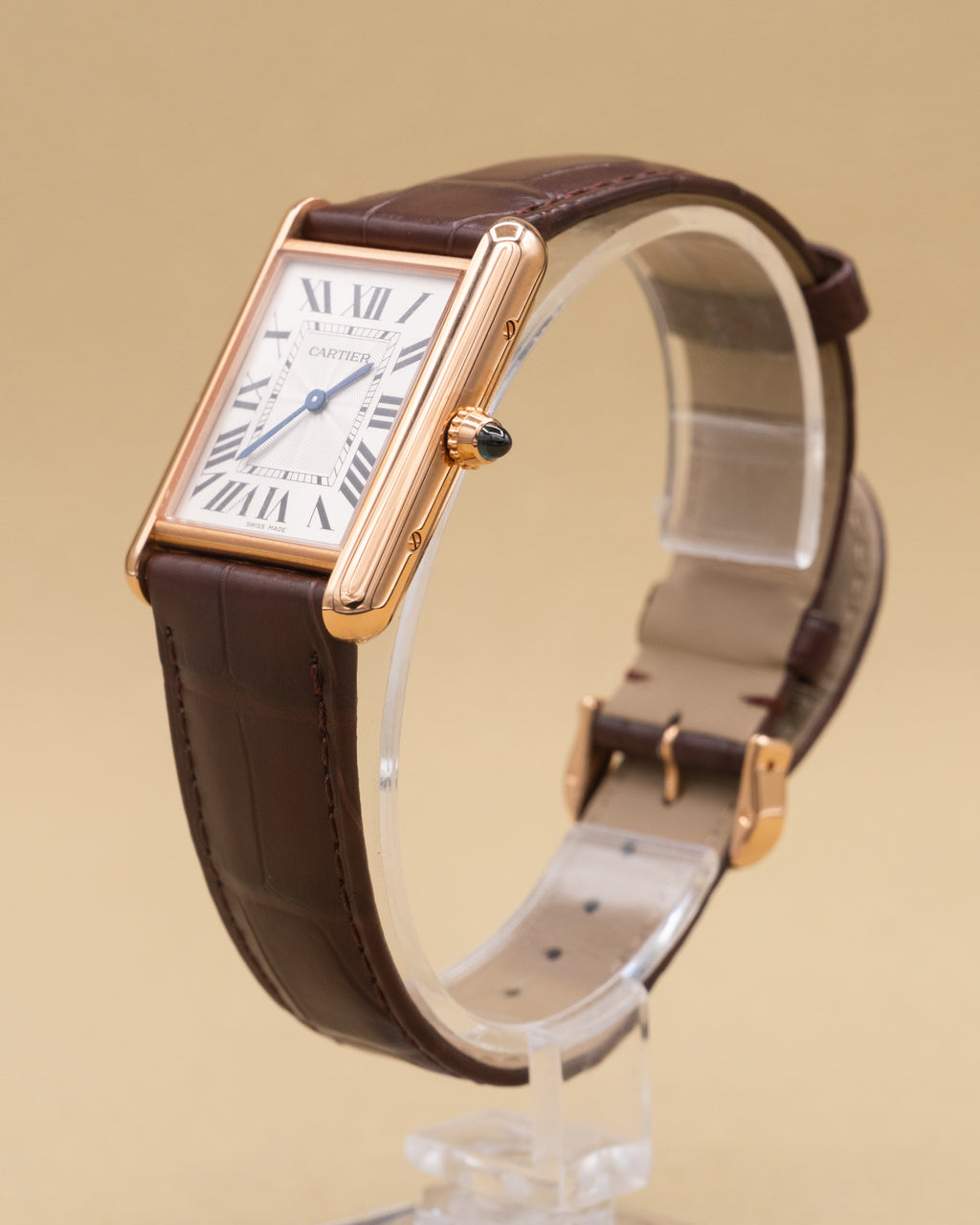 Cartier Tank Louis Cartier Large Silver Dial on Leather Strap WGTA0011 Complete 2025