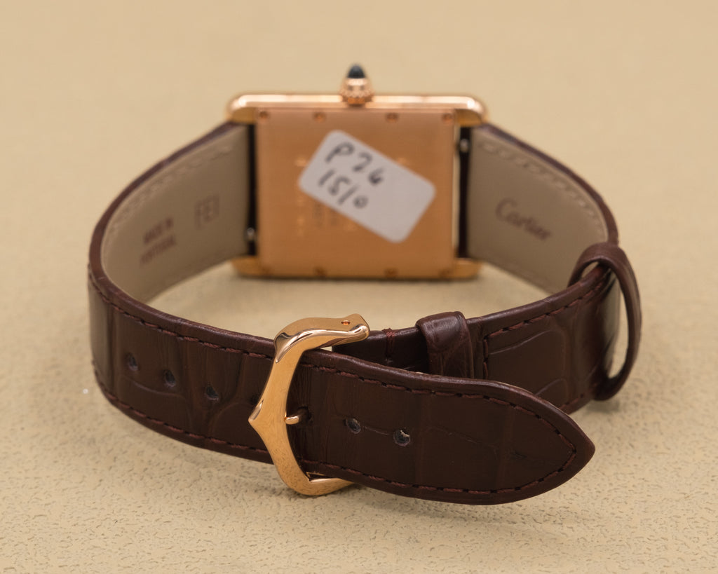 Cartier Tank Louis Cartier Large Silver Dial on Leather Strap WGTA0011 Complete 2025