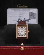Cartier Tank Louis Cartier Large Silver Dial on Leather Strap WGTA0011 Complete 2025