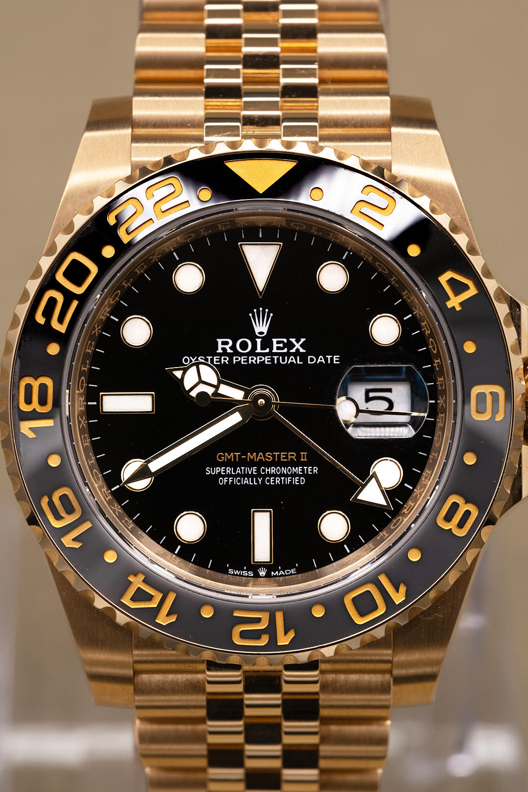 Rolex GMT-Master II Black Dial on Jubilee 126718GRNR Complete 2025