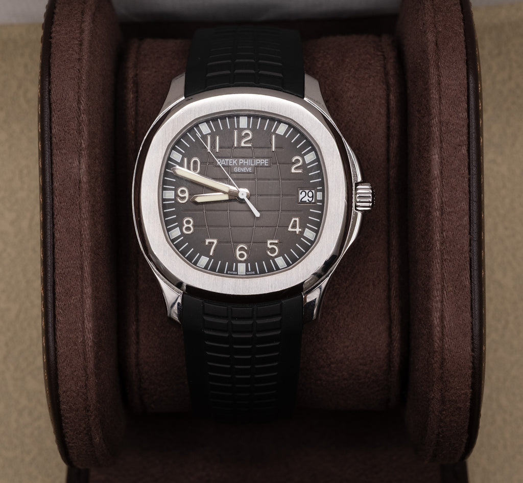 Patek Philippe Aquanaut Black Dial on Strap 5167A-001 Papers 2011