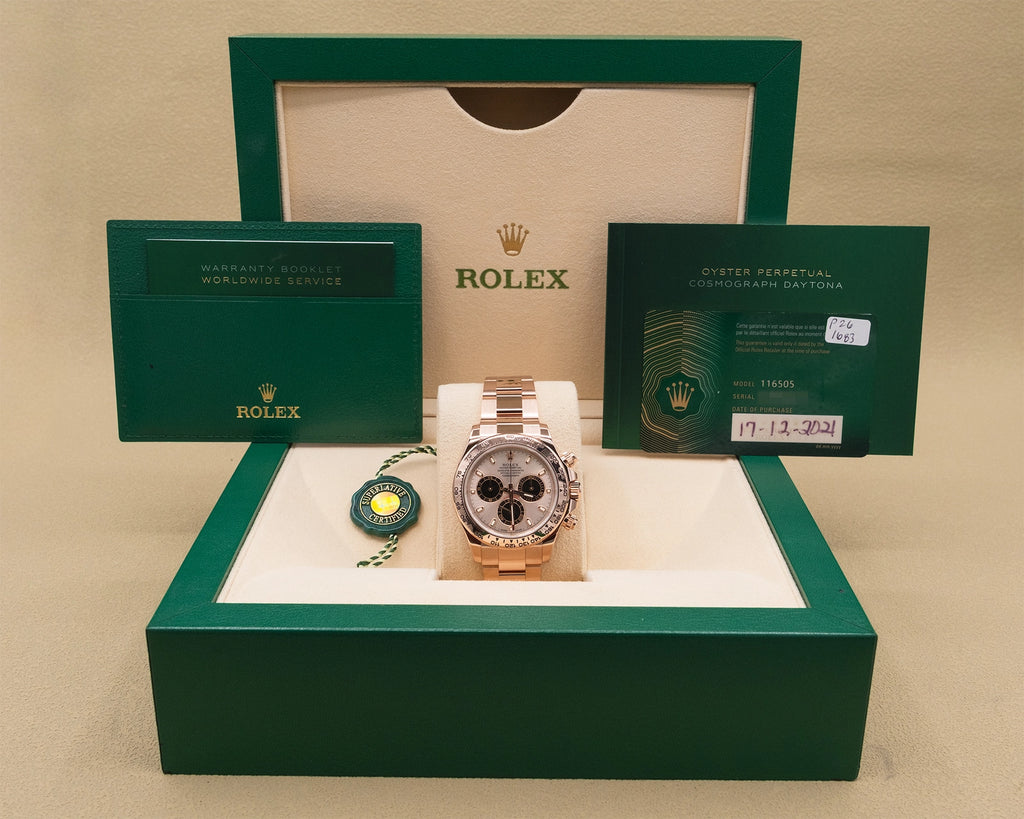 Rolex Daytona Pink Index Dial on Oysterlock 116505 Complete 2021