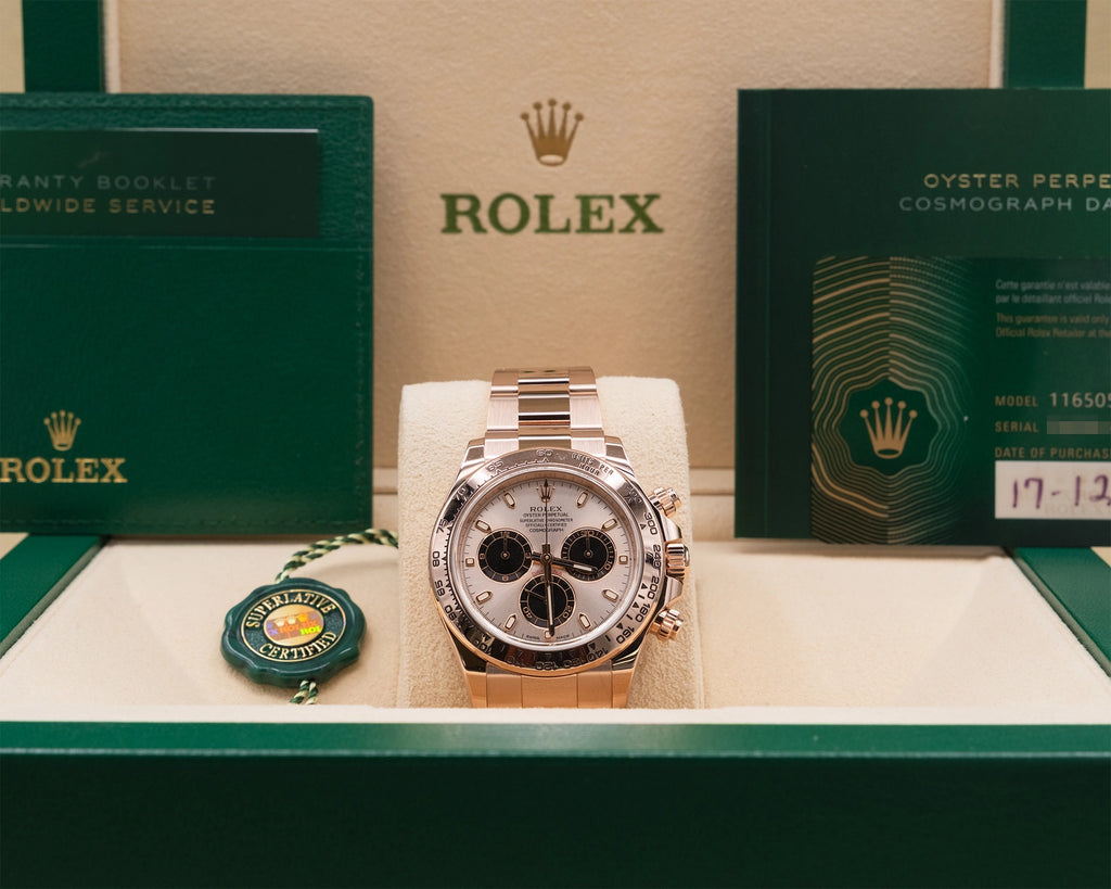 Rolex Daytona Pink Index Dial on Oysterlock 116505 Complete 2021