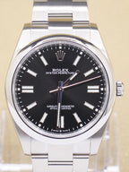 Rolex Oyster Perpetual 41 Black Index Dial on Oyster 124300 Complete 2023