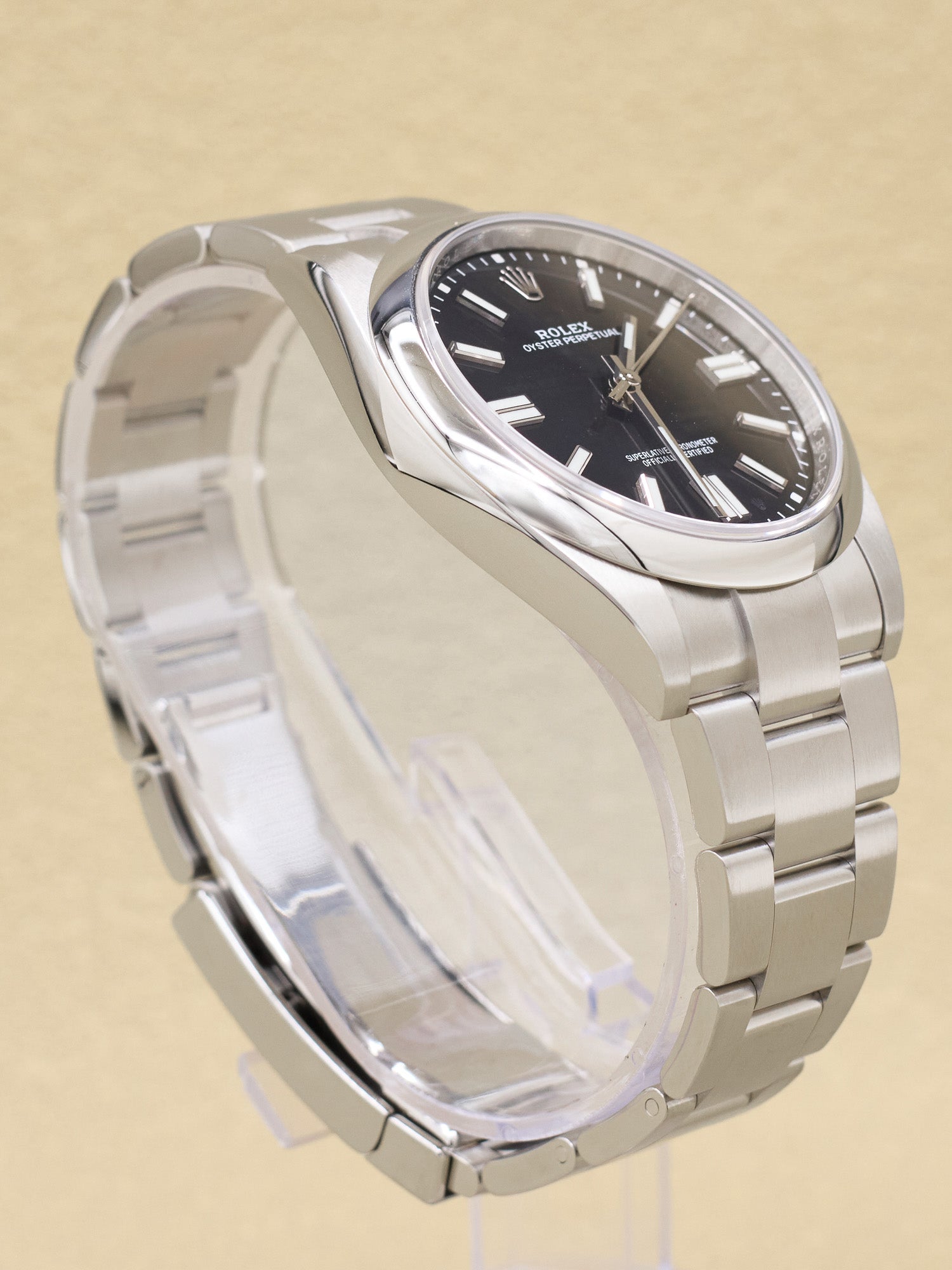 Rolex Oyster Perpetual 41 Black Index Dial on Oyster 124300 Complete 2023