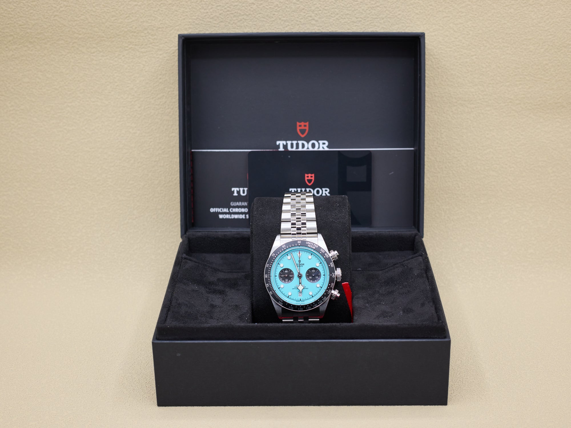 Tudor Black Bay Chrono Turquoise Dial on Stainless Steel M79360N Complete 2025