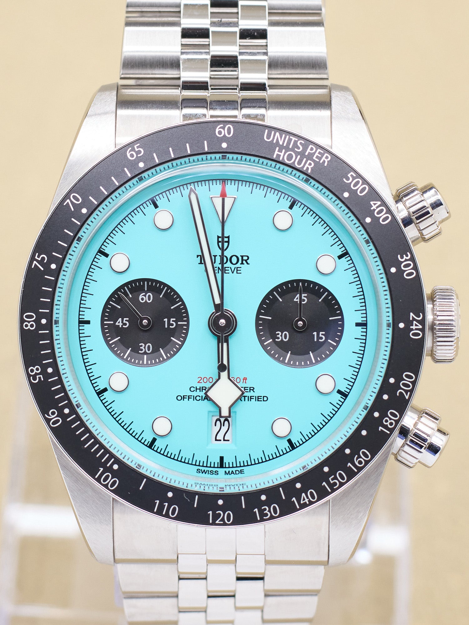 Tudor Black Bay Chrono Turquoise Dial on Stainless Steel M79360N Complete 2025