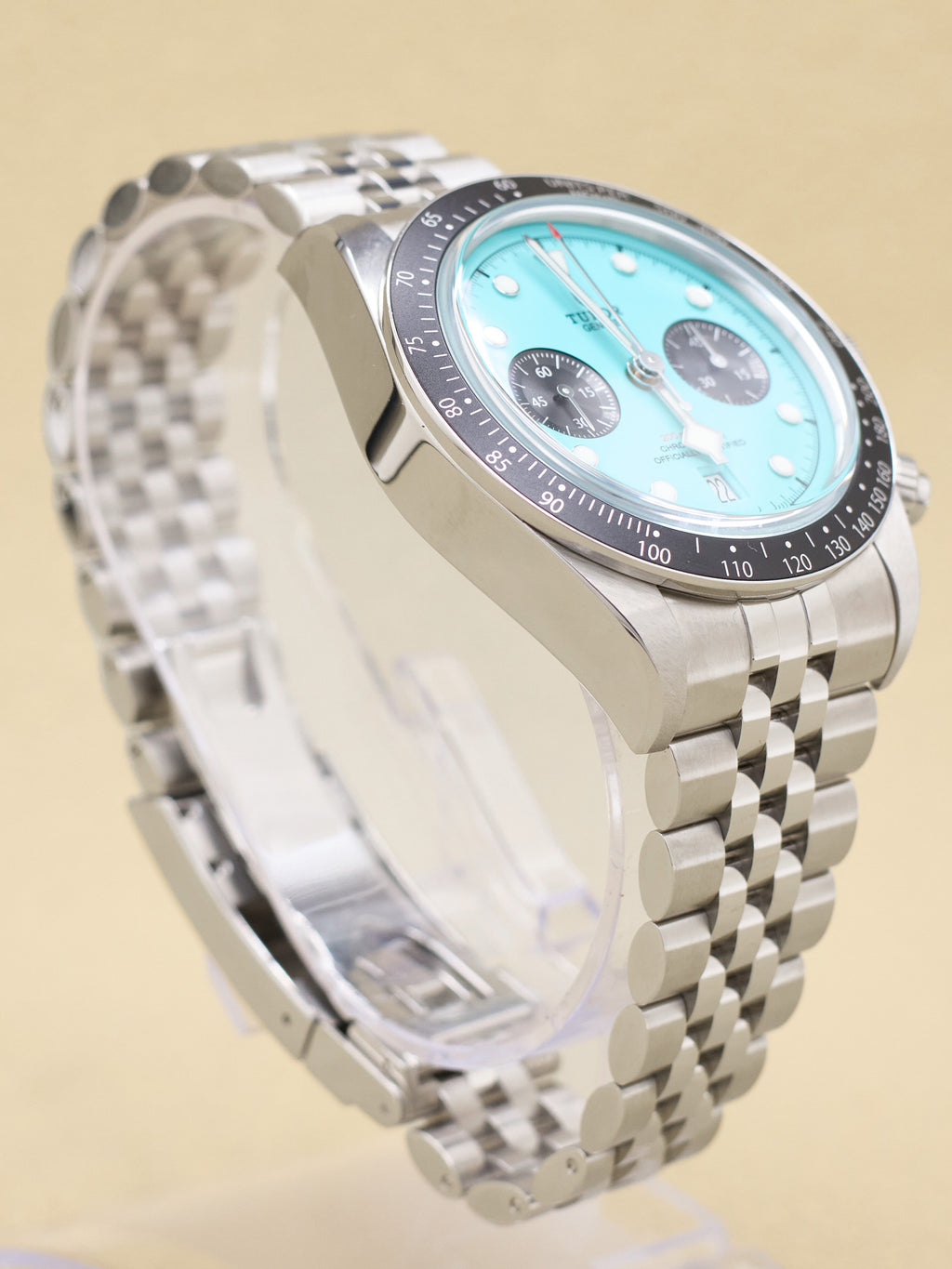 Tudor Black Bay Chrono Turquoise Dial on Stainless Steel M79360N Complete 2025