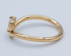 Yellow Gold Wavy Stack Ring Fashion Ring 0.7 cts.