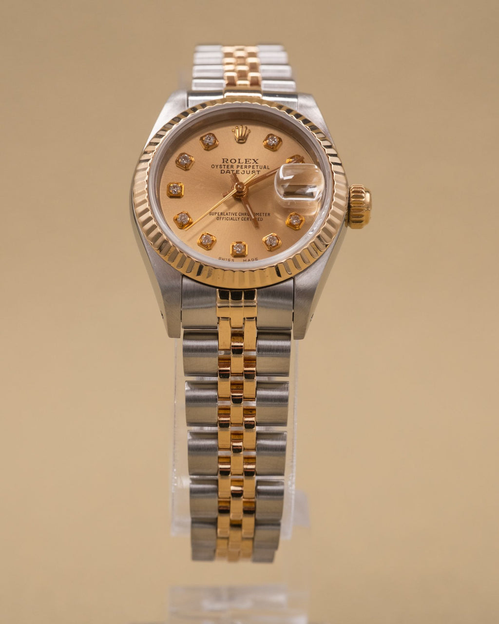 Rolex Datejust Lady Champagne Diamond Dial on Jubilee 69173