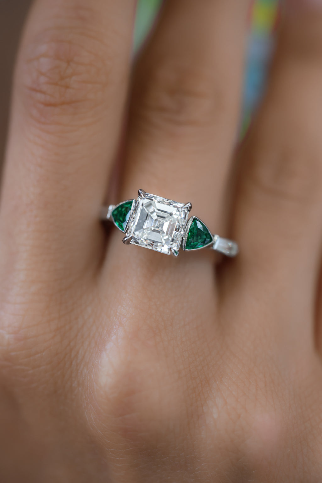 Platinum GIA CERTIFIED Engagement Ring 3.99 cts.