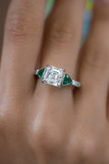Platinum GIA CERTIFIED Engagement Ring 3.99 cts.