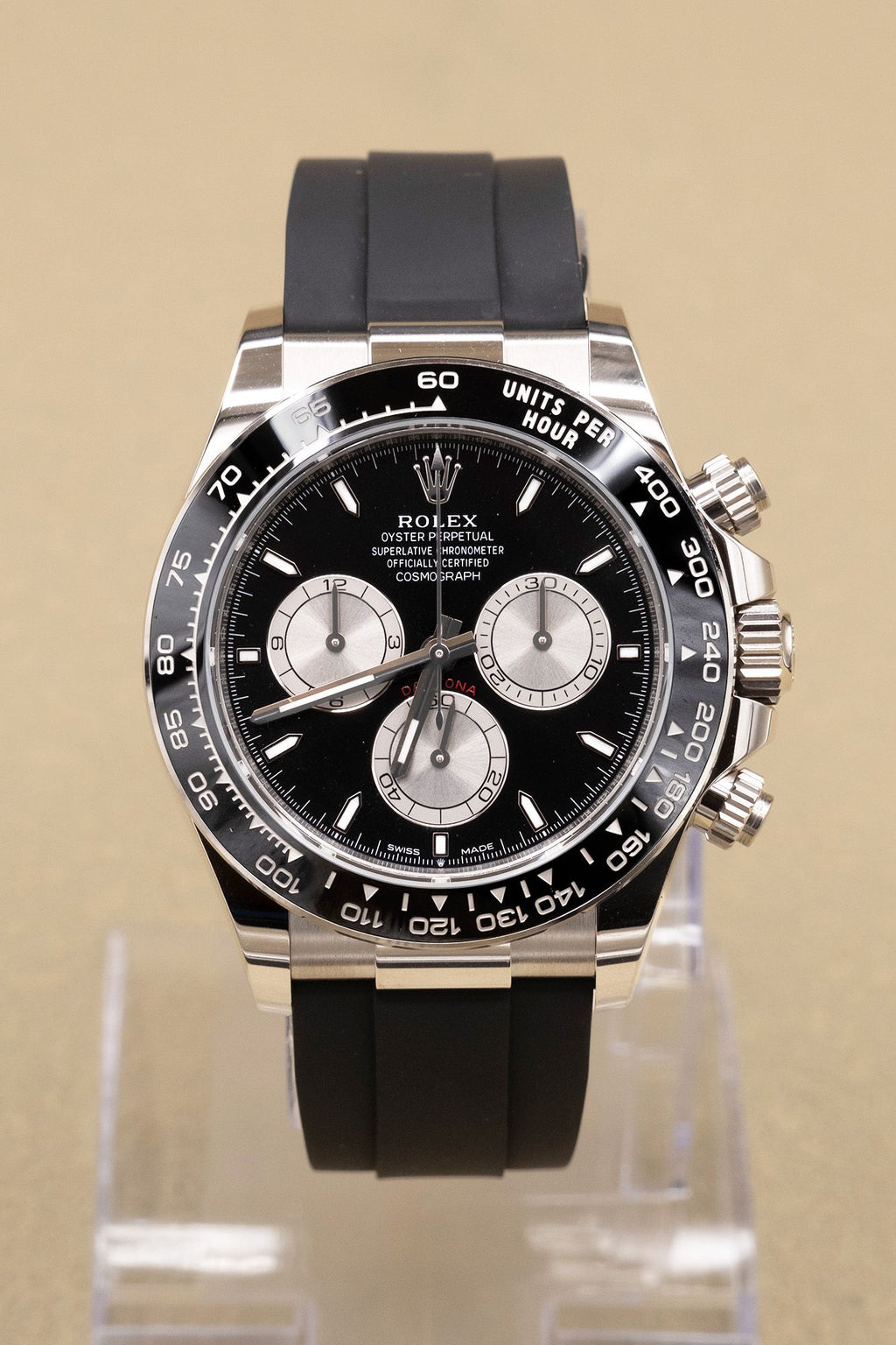 Rolex Daytona Black And Steel Index Dial on Oysterflex 126519LN Complete 2025