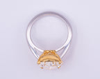 White Gold Engagement Ring 7.29 cts.