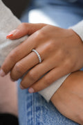 White Gold THIN Eternity Ring 0.5 cts.