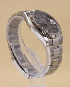 Rolex Datejust 41 Dark Rhodium Index Dial on Oyster 126334 Complete 2025