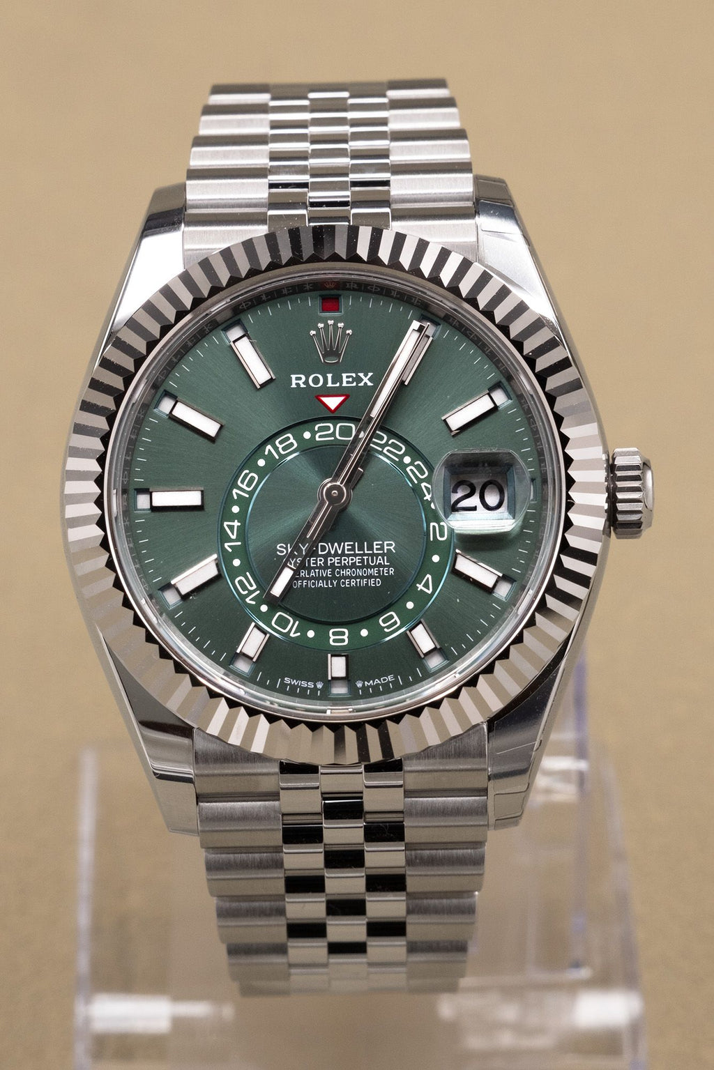 Rolex SkyDweller Mint Green Dial on Jubilee 336934 Complete 2026